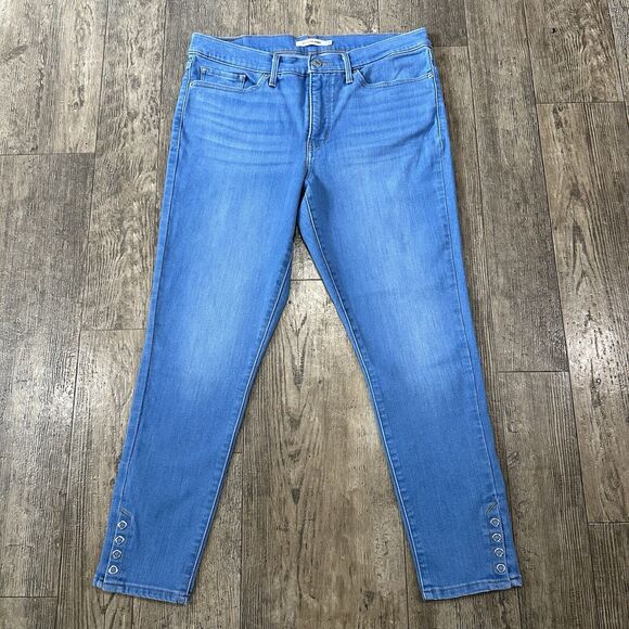 Levi's Denim - Levi's 311 SHAPING SKINNY Womens Size 31 Blue Mid Rise Jeans Denim Pants 32x26